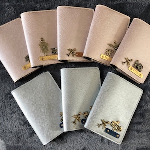 Gepersonaliseerde paspoorthoes, REIScadeau, huwelijkscadeau, aangepaste paspoorthouder, zijn of haar gepersonaliseerde paspoorthoezen, kerstcadeau, baby