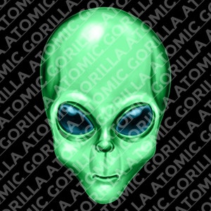 Alien UFO Sublimation Design, Extraterrestrial UAP Instant Digital Download PNG