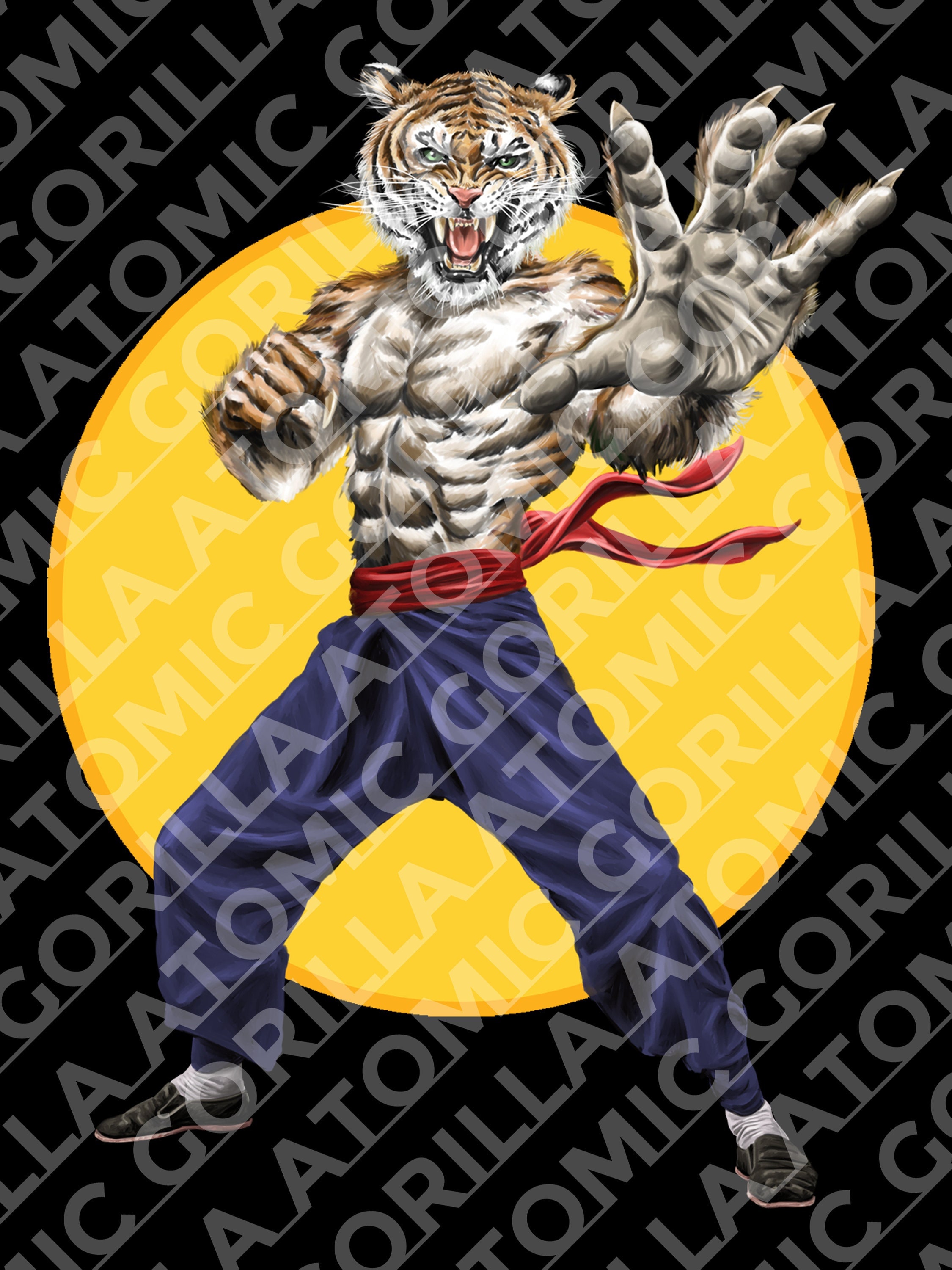 Tiger Style Kung Fu Sublimate Design Martial Arts Instant Etsy