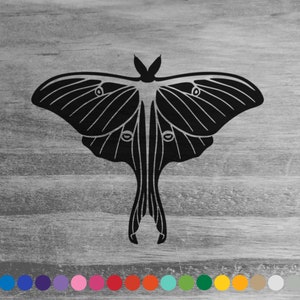 Luna Moth vinyl decal sticker for car truck rv camper van bus door window bumper boat laptop cooler wall room door insect bug home decor art