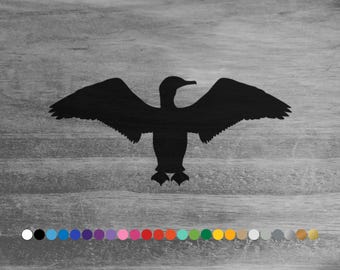 Cormorant vinyl decal sticker for car truck rv camper van atv window bumper boat hull cooler laptop room wall door sea bird art home decor