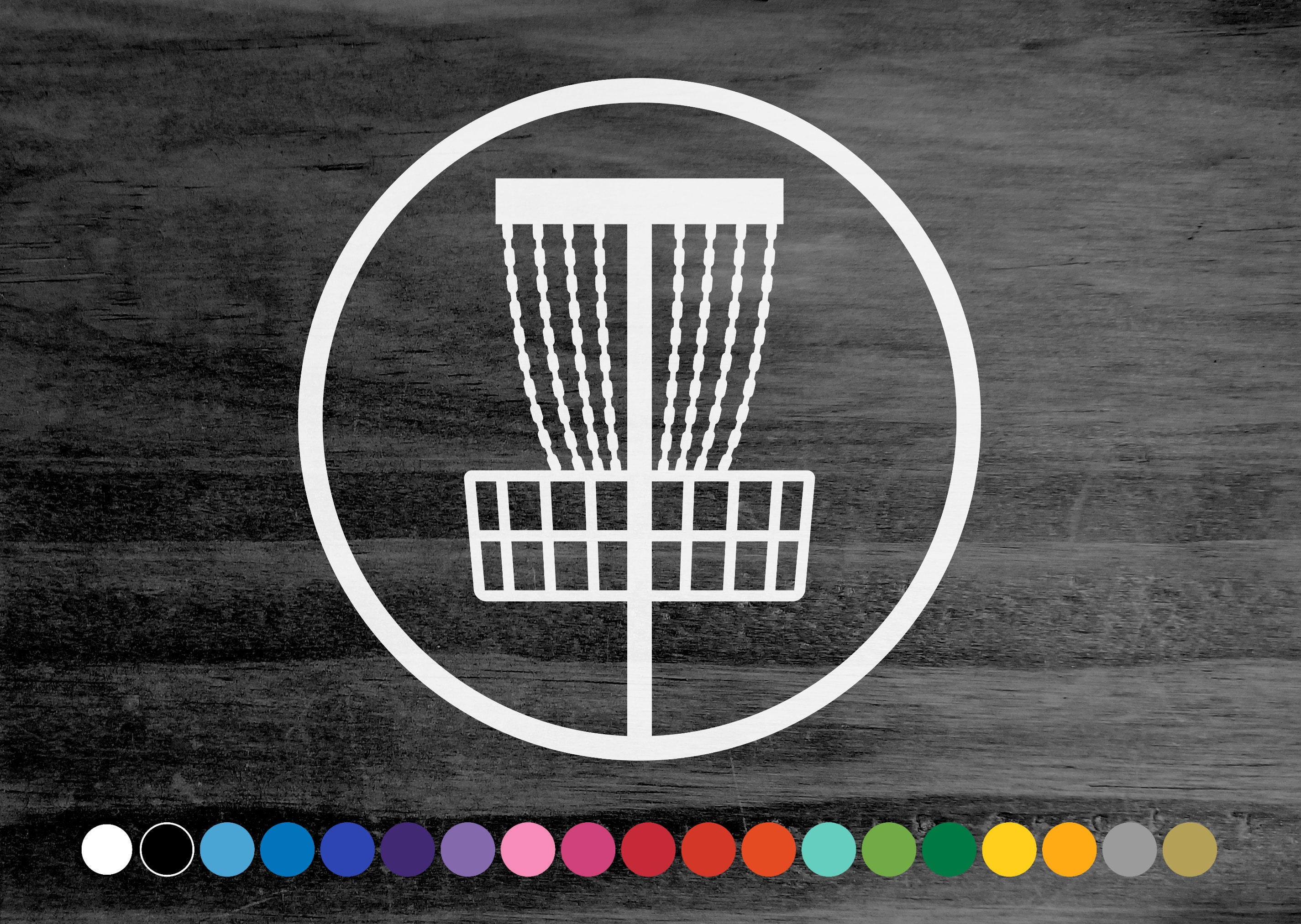 Disc Golf Circle Vinyl Decal Sticker for Car Truck Suv Window Etsy