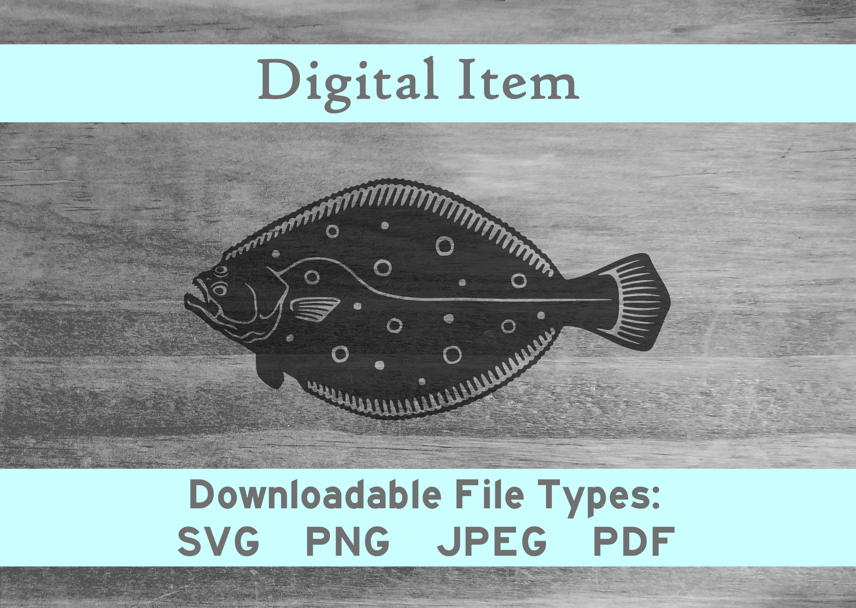 flounderさま個別出品 Fluke Summer Flounder Svg Png Jpeg Pdf Digital File Download -NOT