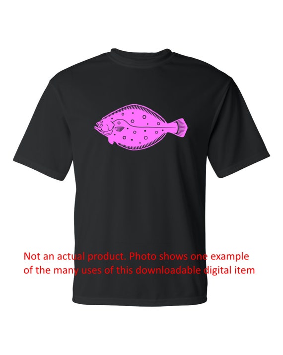 Fluke Summer Flounder Svg Png Jpeg Pdf Digital File Download -NOT