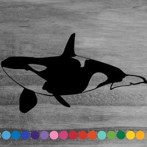 Orca Killer Whale vinyl decal sticker for car truck rv camper van atv window bumper hood door boat hull laptop room wall sea ocean art decor