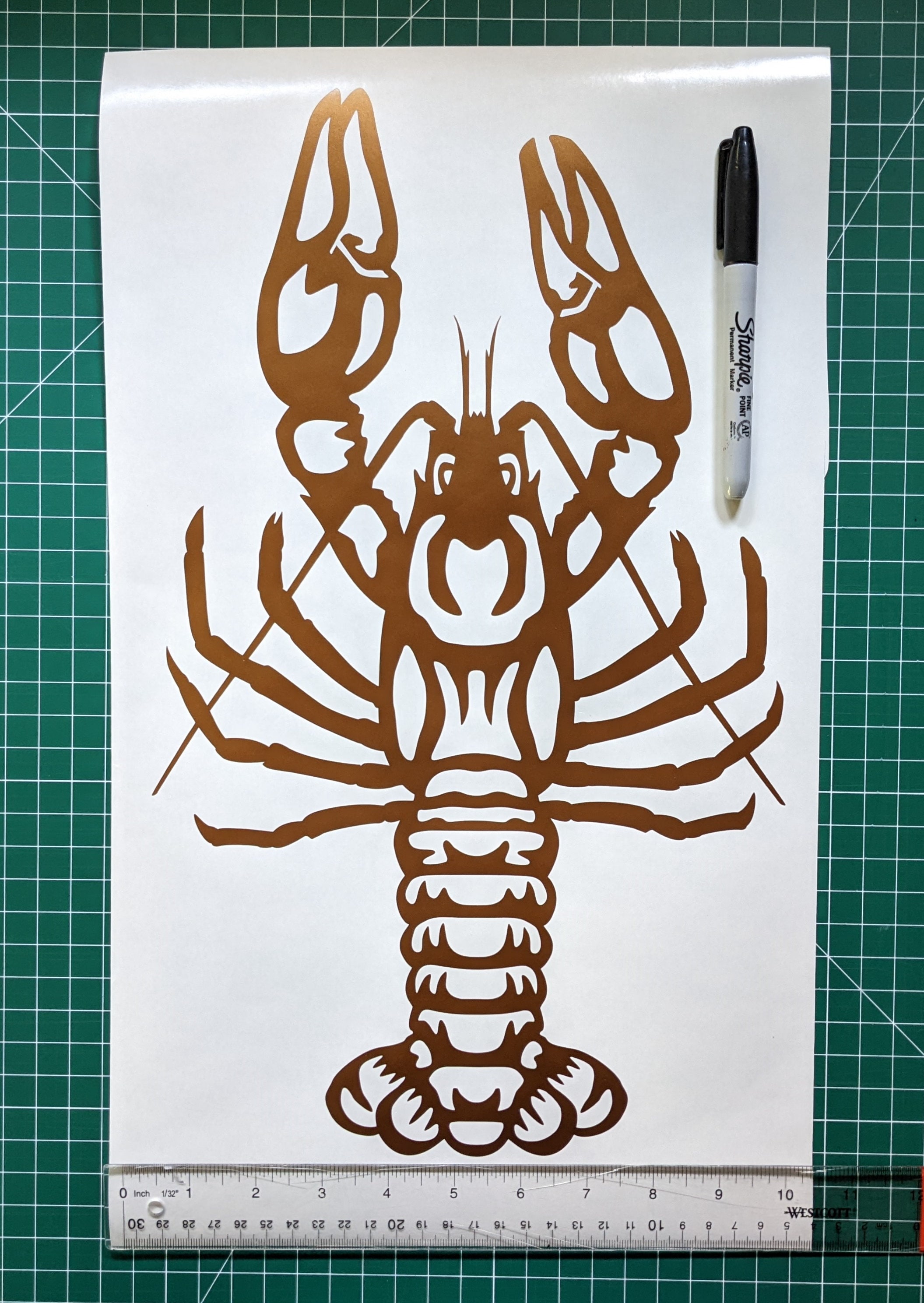 Crawfish Vinyl Decal Sticker for Car Truck Rv Camper Van Atv Window ...