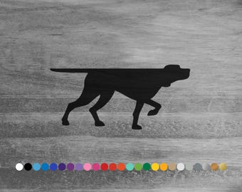 Pointer Dog vinyl decal sticker for car truck rv camper van atv utv window bumper boat laptop cool door wall hunt room animal home decor