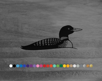 Loon vinyl decal sticker for car truck rv camper van atv window bumper hood boat hull laptop cooler kayak room door wall bird art home decor