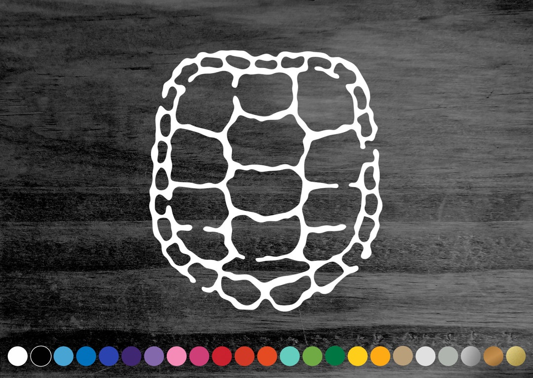 Snapping Turtle Shell Vinyl Decal Sticker for Car Truck Rv Camper Van ...