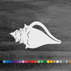Sea shell queen conch vinyl decal sticker for car truck rv camper van atv window bumper boat hull laptop door wall ocean beach home decor