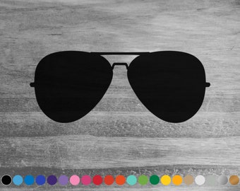 Aviator sunglasses vinyl decal sticker for car truck rv camper van atv window bumper laptop cooler boat hull wall door room home decor art