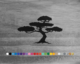 Bonsai Tree vinyl decal sticker for car truck rv camper van window bumper hood boat hull door room wall laptop cooler nature home decor art