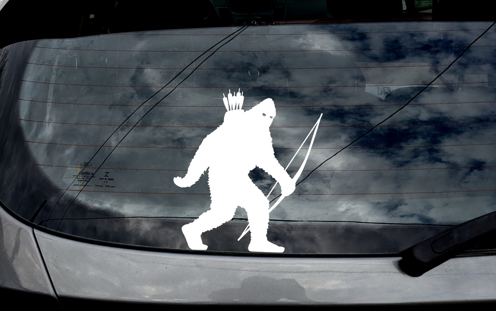 Bigfoot Sasquatch Bow & Quiver Vinyl Decal Sticker for Window Etsy