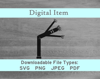 Wacky Waving Tube Man 2 svg png jpeg pdf digital file download -NOT a physical item-please read description- jpg cnc htv diy shirt press art