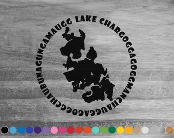 Webster Lake MA vinyl decal sticker for car truck rv camper van window bumper boat hull room wall door cooler laptop lake home decor artwork