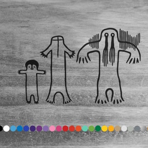 Bigfoot Sasquatch vinyl decal sticker for car truck rv camper van atv window bumper boat hull laptop cooler room door wall home decor art