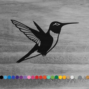 Hummingbird vinyl decal sticker for car truck rv camper van atv window bumper hood boat hull cooler laptop room wall door artwork home decor