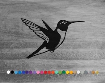 Hummingbird vinyl decal sticker for car truck rv camper van atv window bumper hood boat hull cooler laptop room wall door artwork home decor