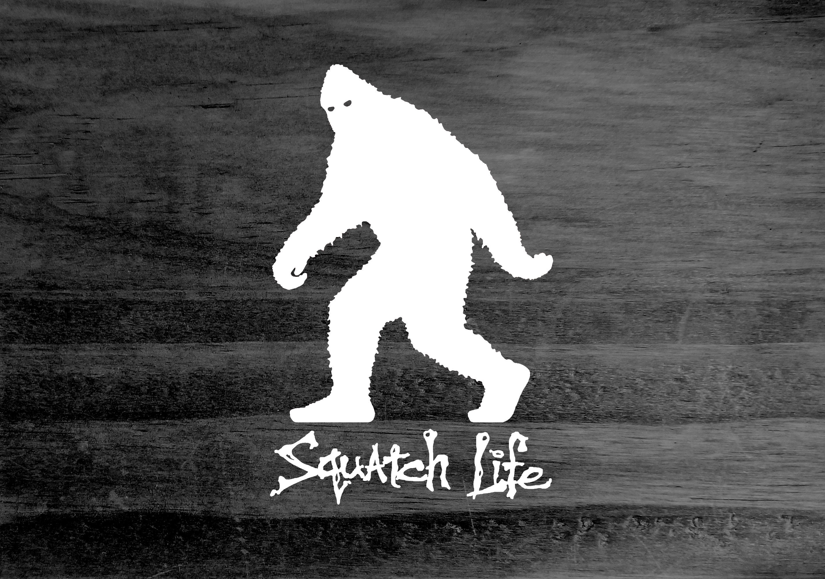 Sasquatch Bigfoot Squatch Life outdoor vinyl decal sticker for Etsy