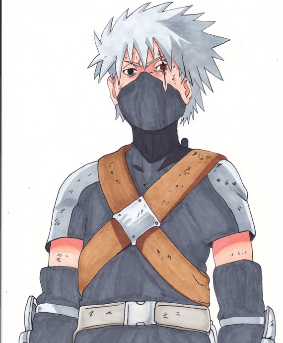 kakashi full body drawing