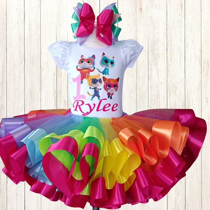 Children SuperKitties Cosplay Bodysuit Anime Super Cat Performance Costume