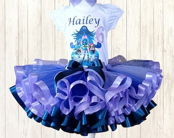 Kraken Birthday Tutu Outfit: Ruby Red, First Birthday, Baby Girl
