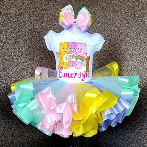 Bear Birthday tutu outfit, Personalized Bears party birthday costume, bears birthday tutu set