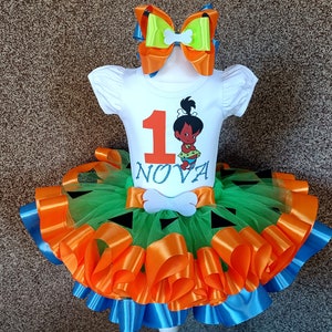 Pebbles Birthday Outfit Tutu Set, Pebbles Dress party Birthday outfit, Personalized Pebbles party birthday costume