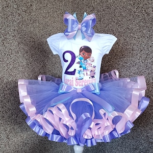 Doc McStuffins Birthday Outfit, McStuffins Doctor costume tutu setfor baby girl