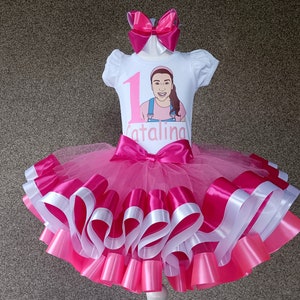 Personalized Rainbow Birthday Tutu Outfit: Baby Girl Party Costume