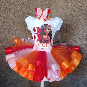 Moana Birthday Tutu Outfit: Custom Party Dress Set