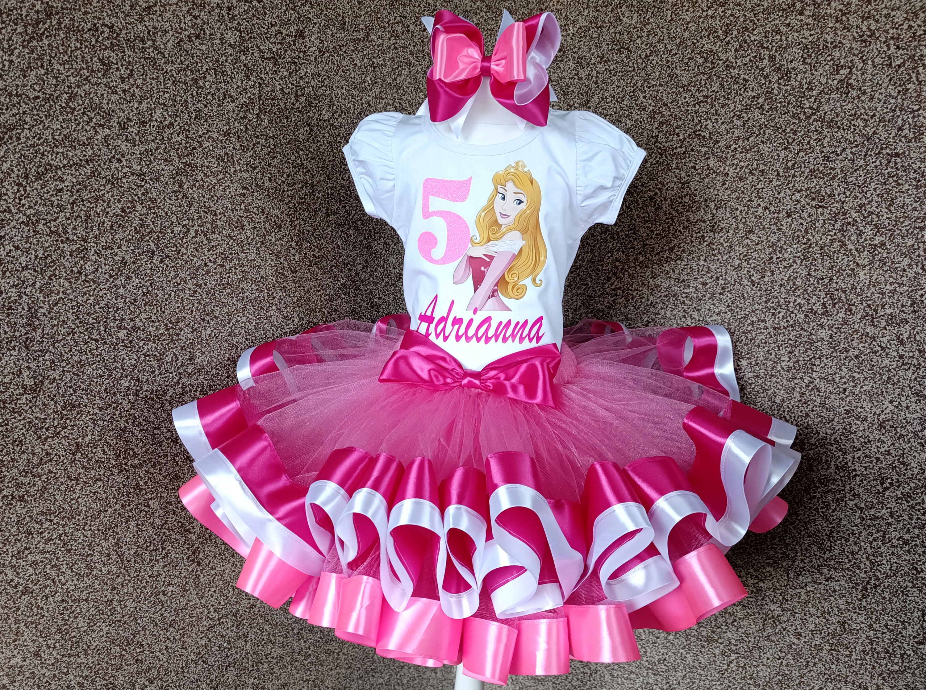 sleeping beauty birthday dress Princess Aurora Sleeping Beauty Inspired Tutu Dress Pageant Ball Gown Birthday Party Costume