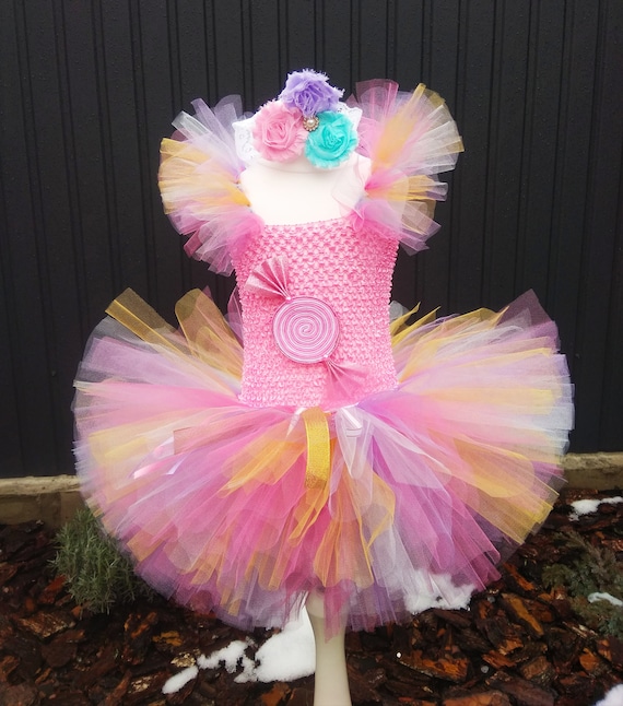 Candy Land Tutu Dress: Birthday Party Outfit With Lollipops - Etsy