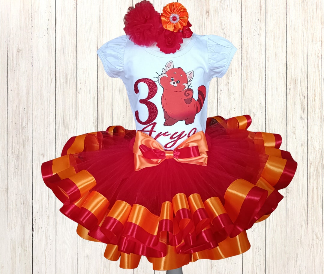Turning Red Birthday Outfit Turning Red Birthday Tutu Set Etsy
