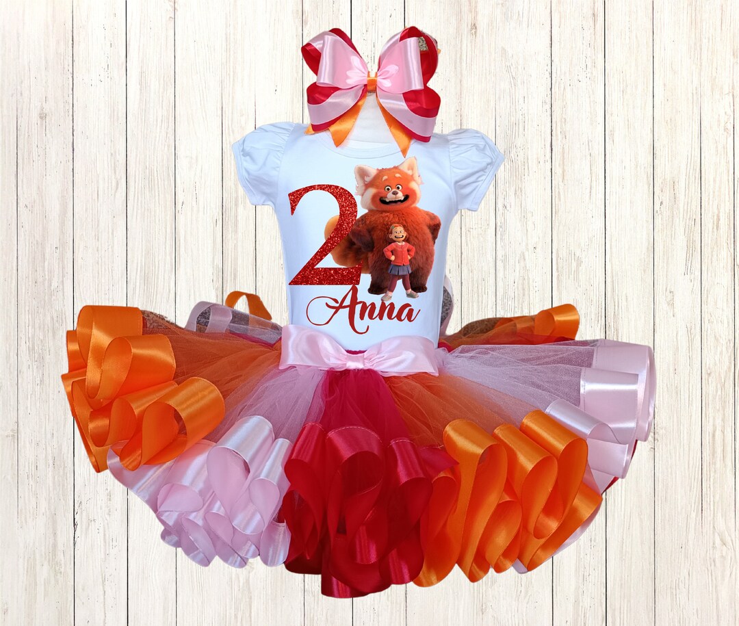 Turning Red Birthday Outfit Turning Red Birthday Tutu Set Etsy