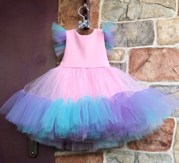 unicorn birthday girl dress