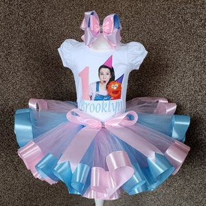 Personalized Rainbow Tutu Outfit: Baby Girl 1st Birthday Costume