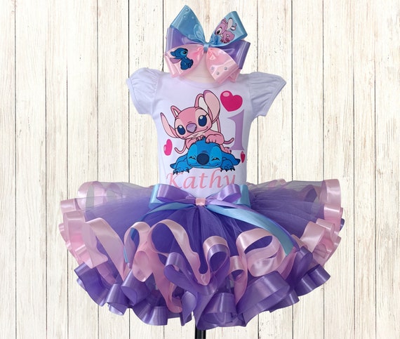 Stitch and Angel Party Tutu Outfit Stitch Birthday Party Costume