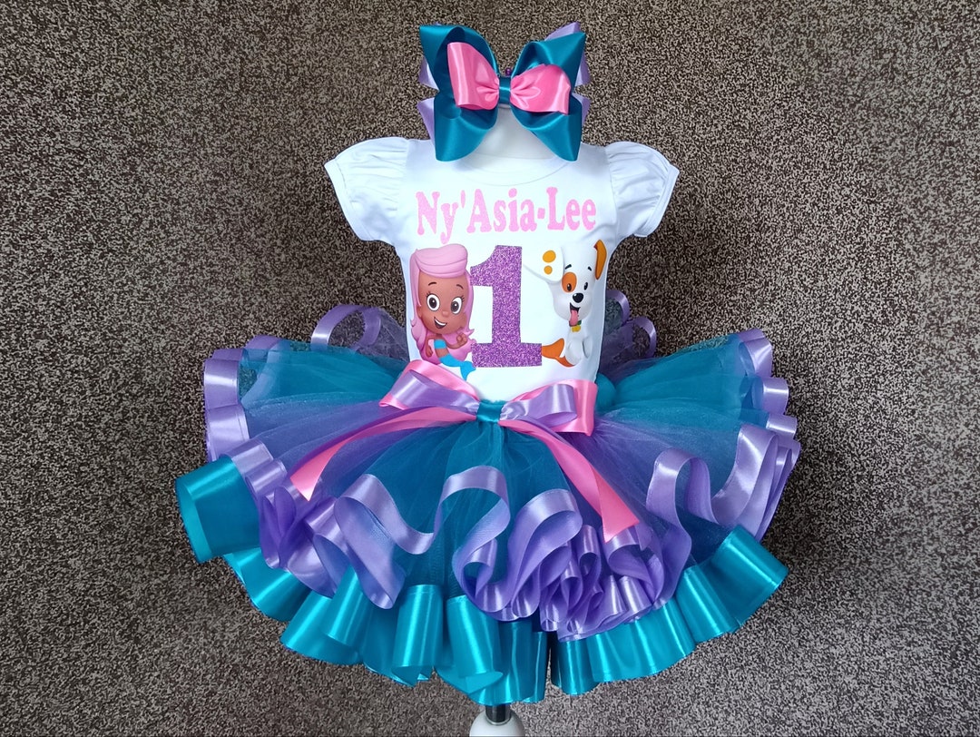 Bubble Guppies Molly Birthday Tutu Outfit, Personalized Rainbow Party ...