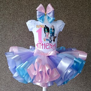 Sing Birthday outfit for baby girl, Personalized Sing 2 party birthday costume, rainbow Sing 2 party birthday tutu costume