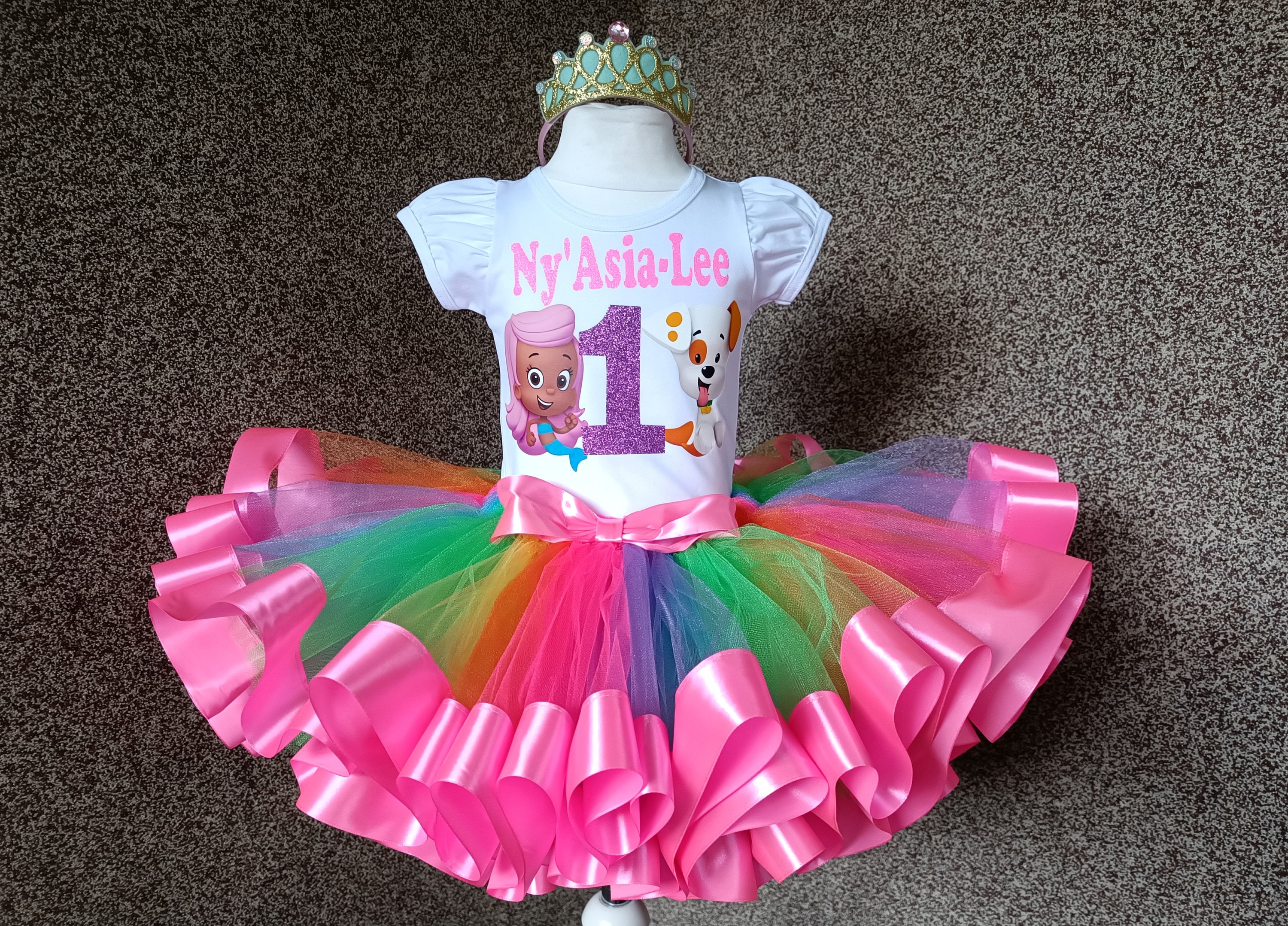 bubble guppies birthday dress Bubble Guppies tutu set- Bubble guppies outfit-bubble guppies dress-bu –  Pink Toes & Hair Bows main image 1