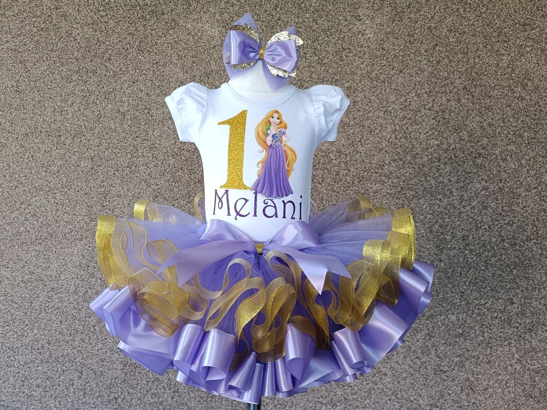 Rapunzel Party Birthday Tutu Set for Baby Girl, Tangled Inspired Tutu ...