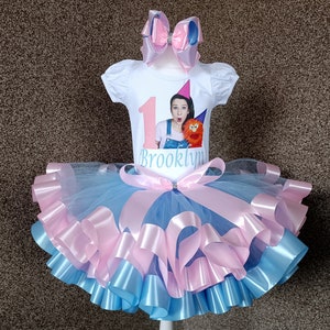 Personalized 1st Birthday Tutu Outfit: Rainbow Party Costume