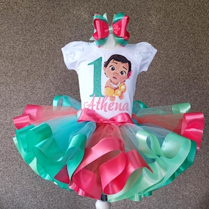 Baby Moana Birthday Girl Tutu Set party outfit, Moana Party tutu set theme birthday dress, baby Moana outfit for baby girl