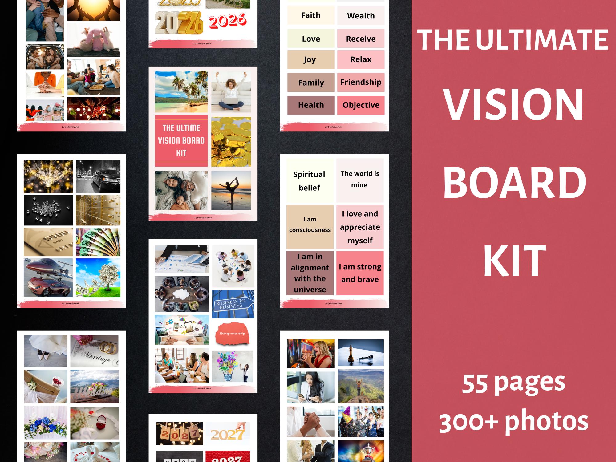 The Ultimate Law of Attraction Vision Board Kit 2026-2027 Dream Board ...