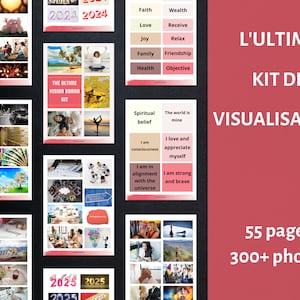 The ultimate law of attraction vision board kit 2023 dream board kit printable manifestation kit INSTANT DOWNLOAD PDF Gift for her