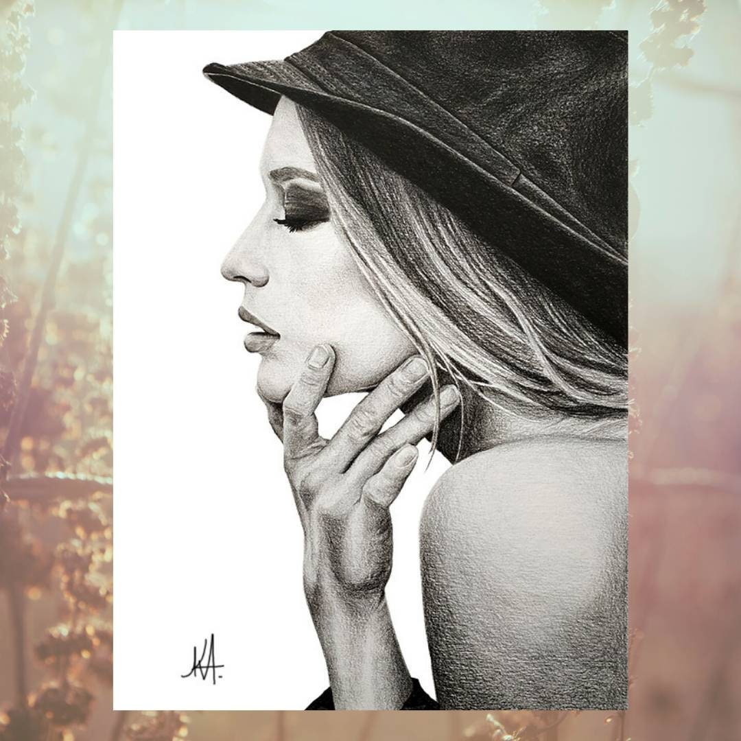 Art/Affiche Illustration Noir et Blanc A4 Décoration Murale Print Impression