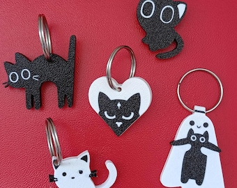 3D printed cat keychains