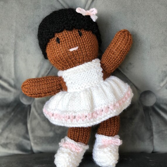 knitted ballerina doll