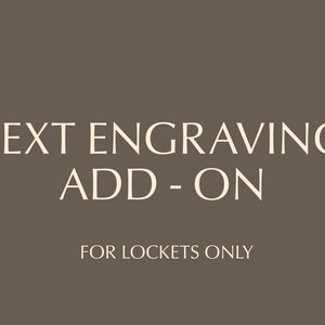 Locket Additional Text Engraving (add-on)
